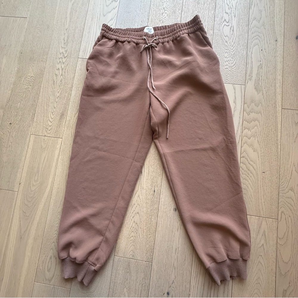 Wilfred Mauve Brown Drawstring Jogger Pants